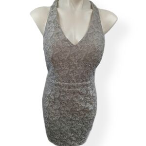 City Studio Lace Shimmer Mini Dress Sz 13